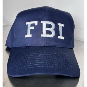 FBI Hat Federal Bureau of Investigation Navy Blue Embroidered Baseball‎ Cap